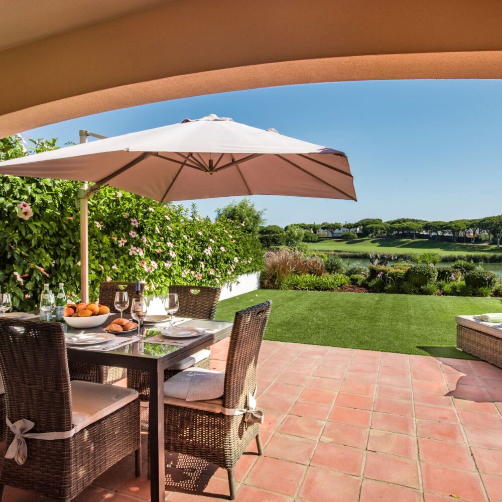 Two bedroom apartment for sale within Sao Lourenco resort, Quinta do Lago terrace views