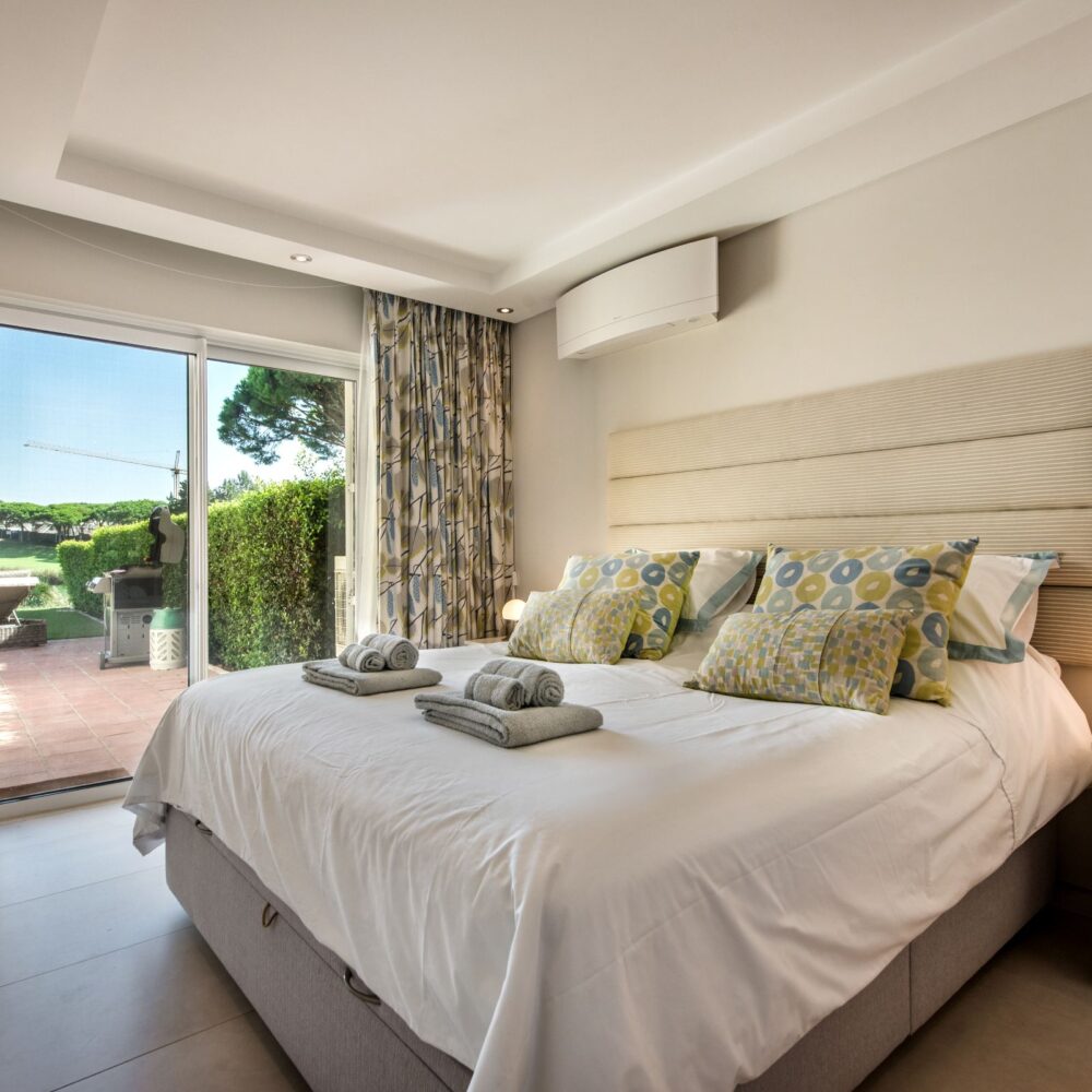 Two bedroom apartment for sale within Sao Lourenco resort, Quinta do Lago bedroom